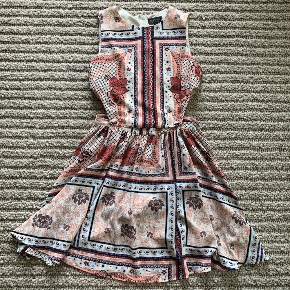 Topshop Print Dress